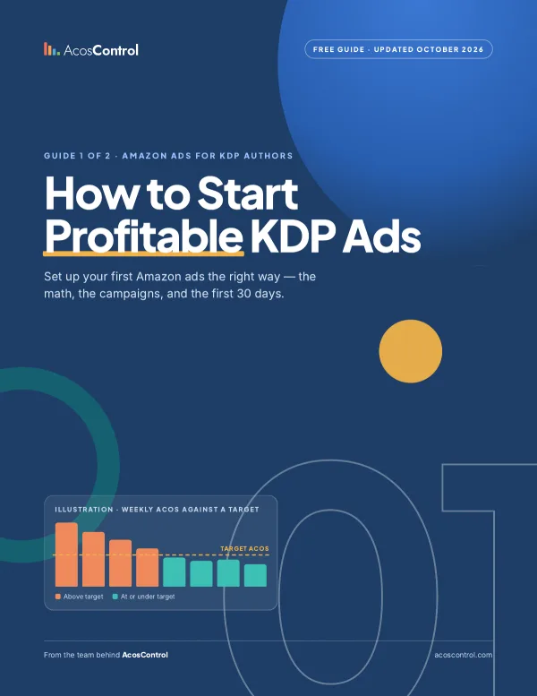 Cover of the free guide How to Start Profitable KDP Ads